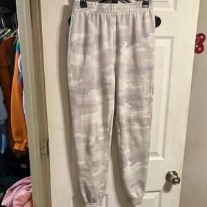 PINK Victoria's Secret Beige Camo Joggers